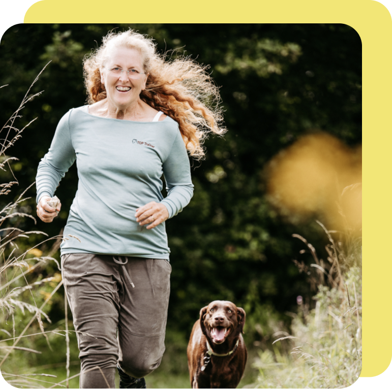 Viviane im Training mit ihrem Hund